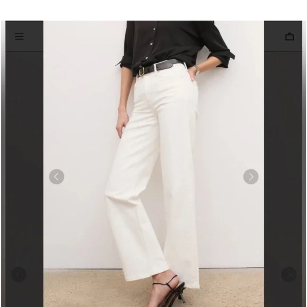 AYR The Secret Sauce Cream Wide-Leg Pants